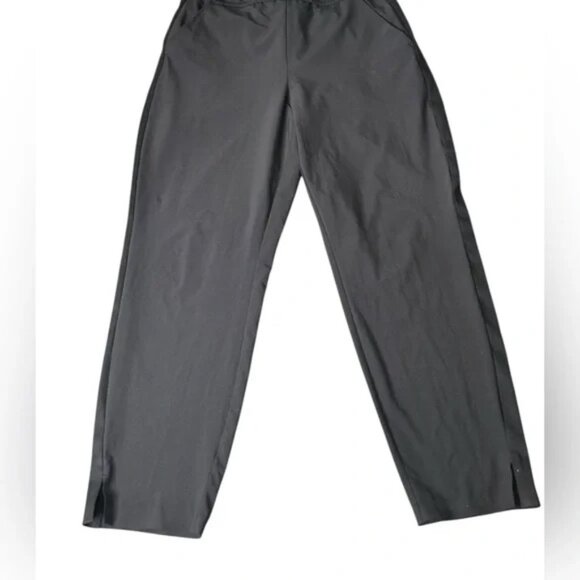 ATHLETA womens Brooklyn Jumpsuit size US 12 solid Black sleeveless V-neck - Picture 5 of 7